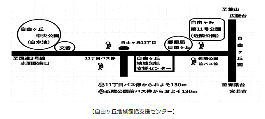 自由ヶ丘包括地図