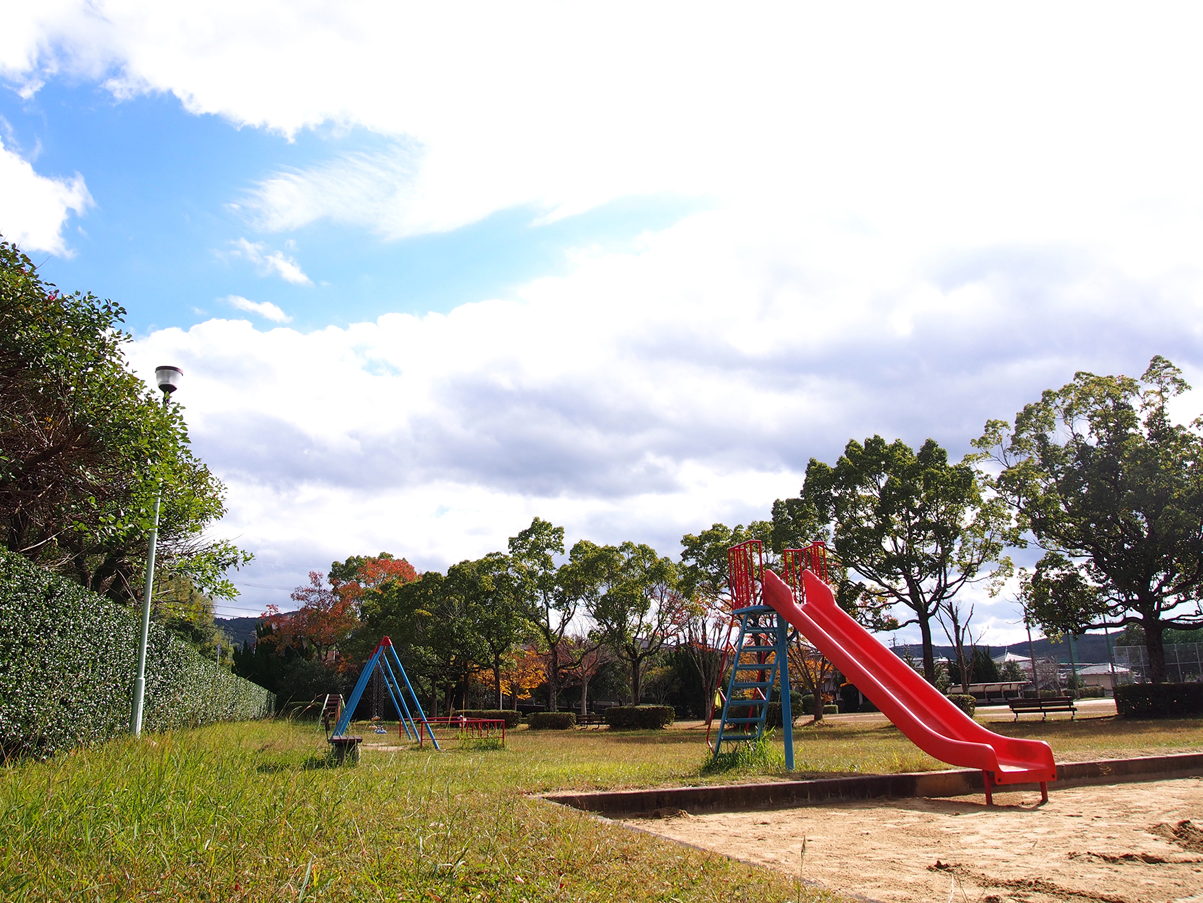 近隣公園の遊具たち