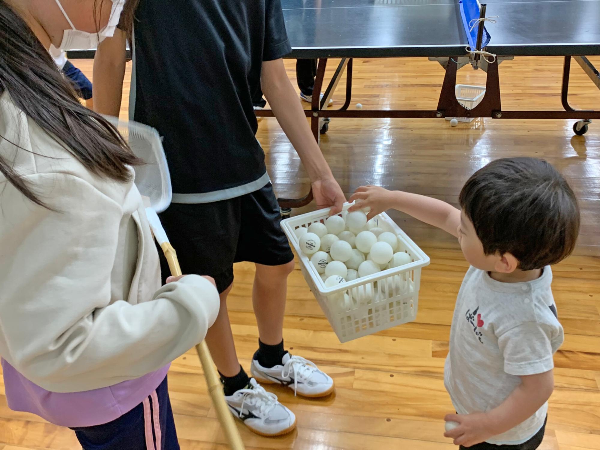 下の子もお手伝いしてくれました