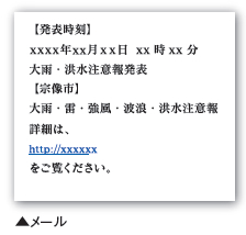 宗像市緊急情報伝達システムメール