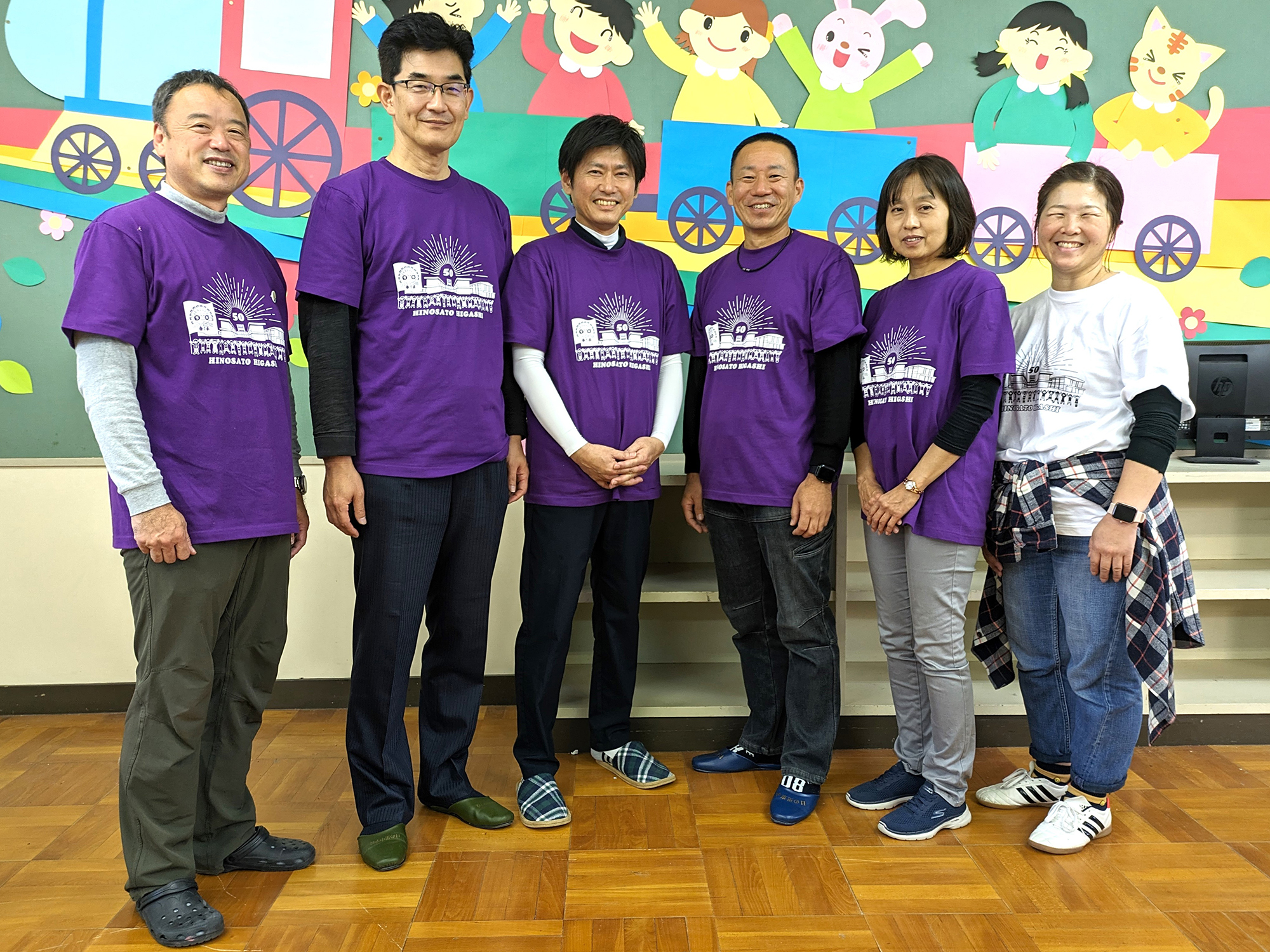 日の里東小学校創立50周年実行委員の皆さん