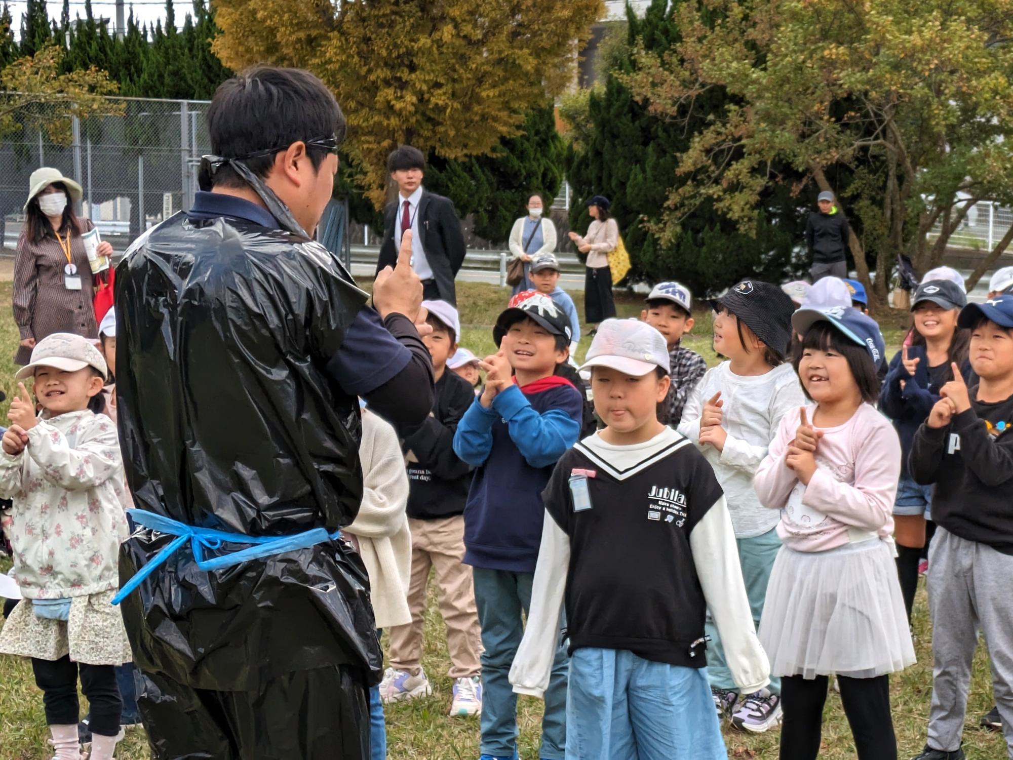 「にんにん！準備はいいでござるか？」みんな楽しそう