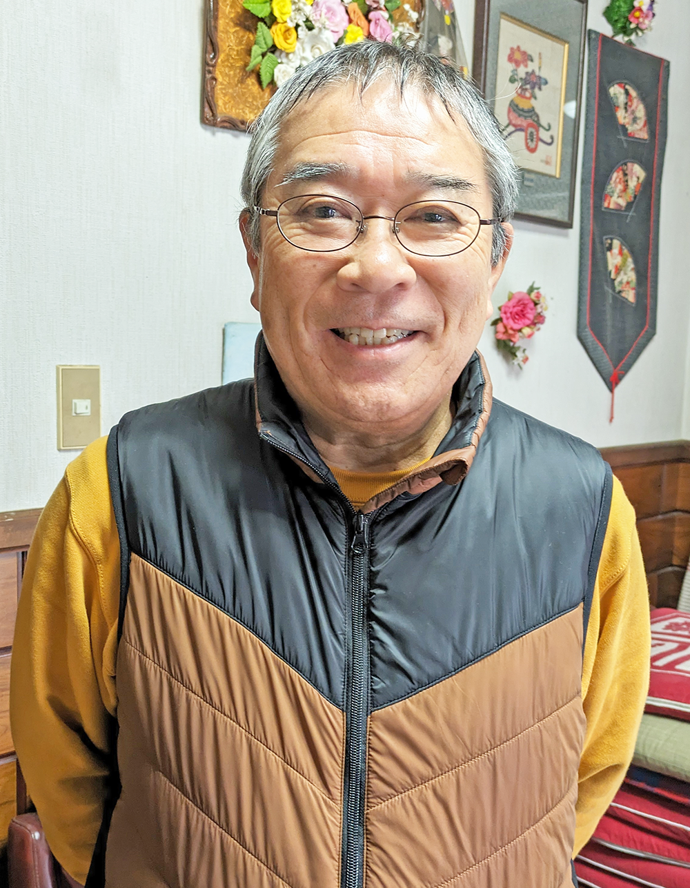 宗像市のボランティアシステムを利用して参加した松田次生さん