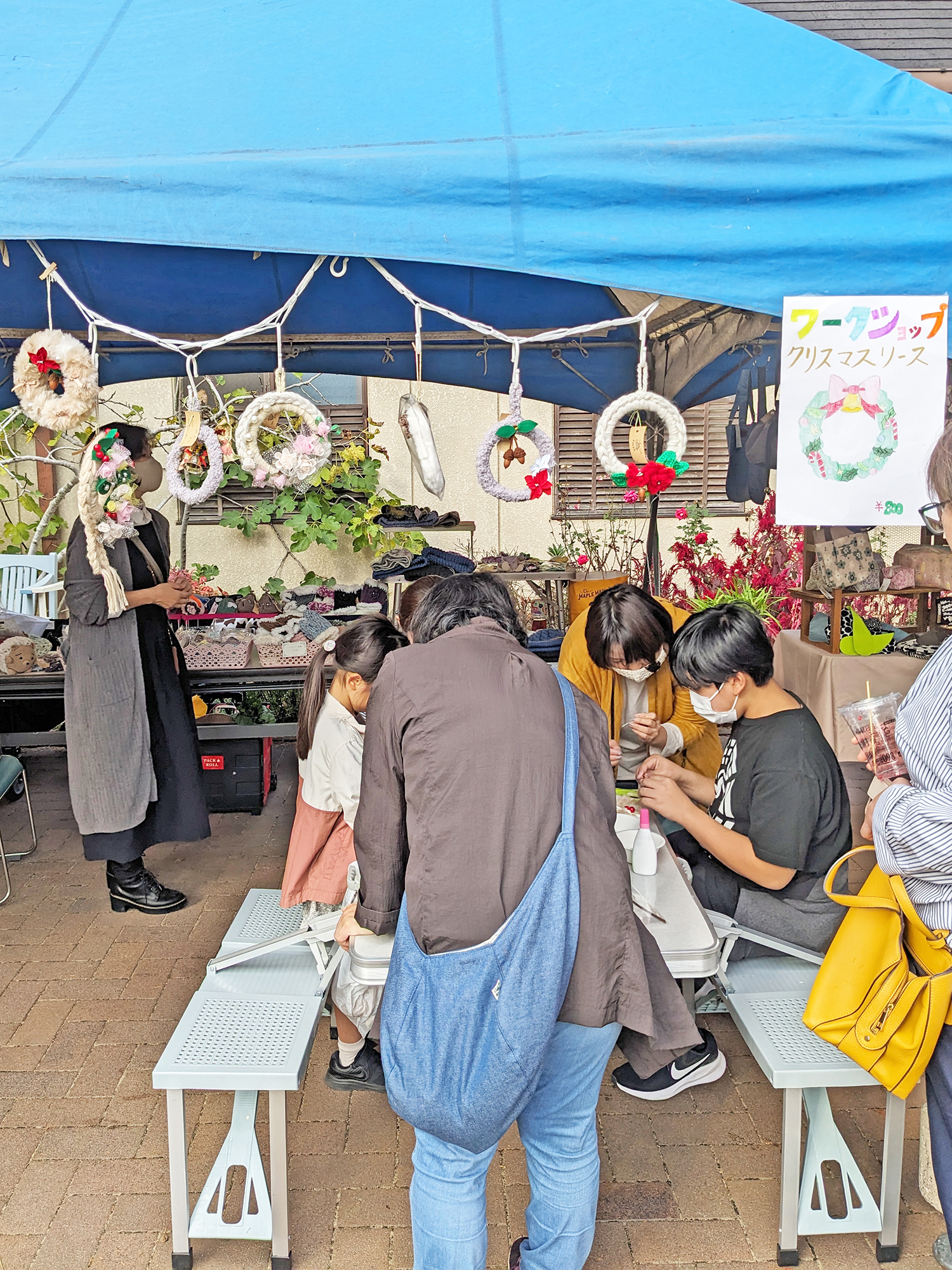 クリスマスリースのワークショップ