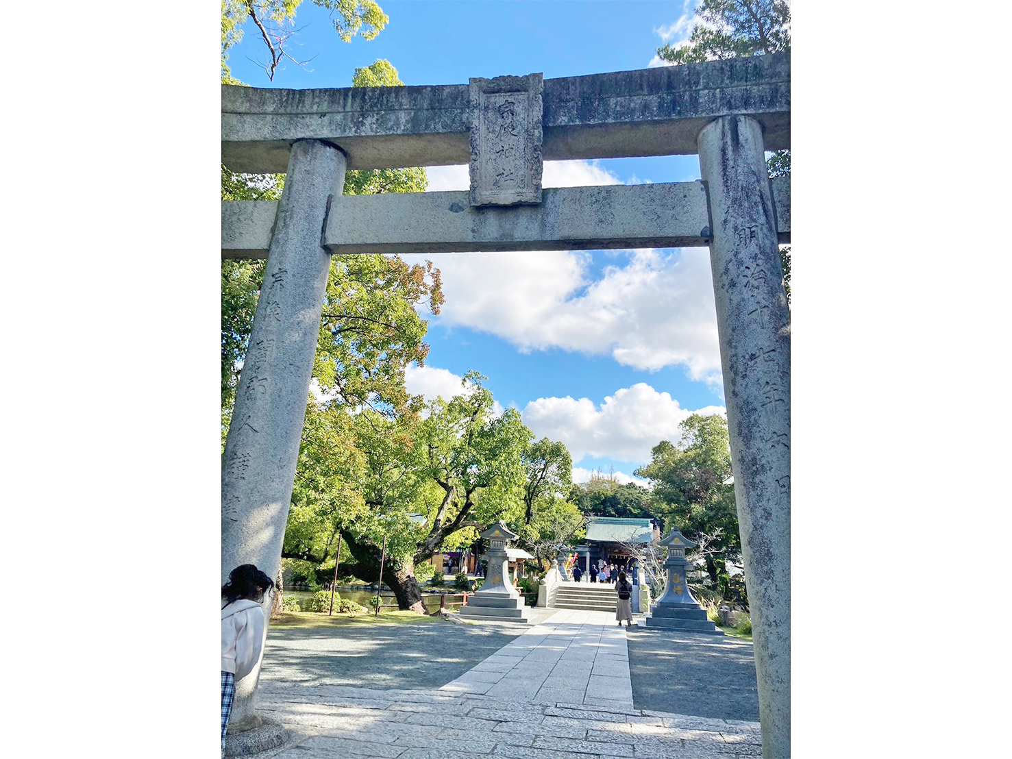 隣には世界遺産「宗像大社」も