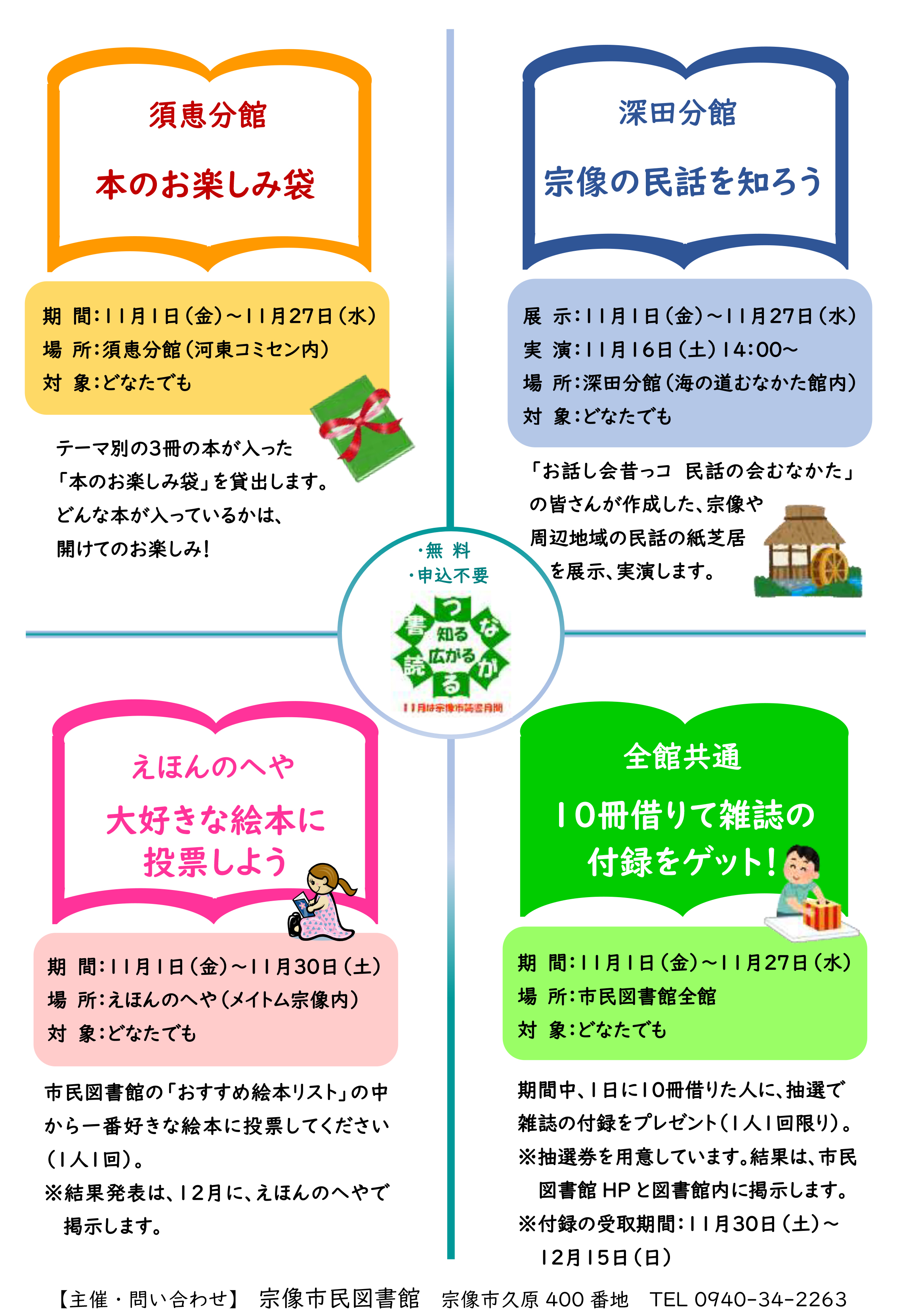 読書月間のチラシ裏