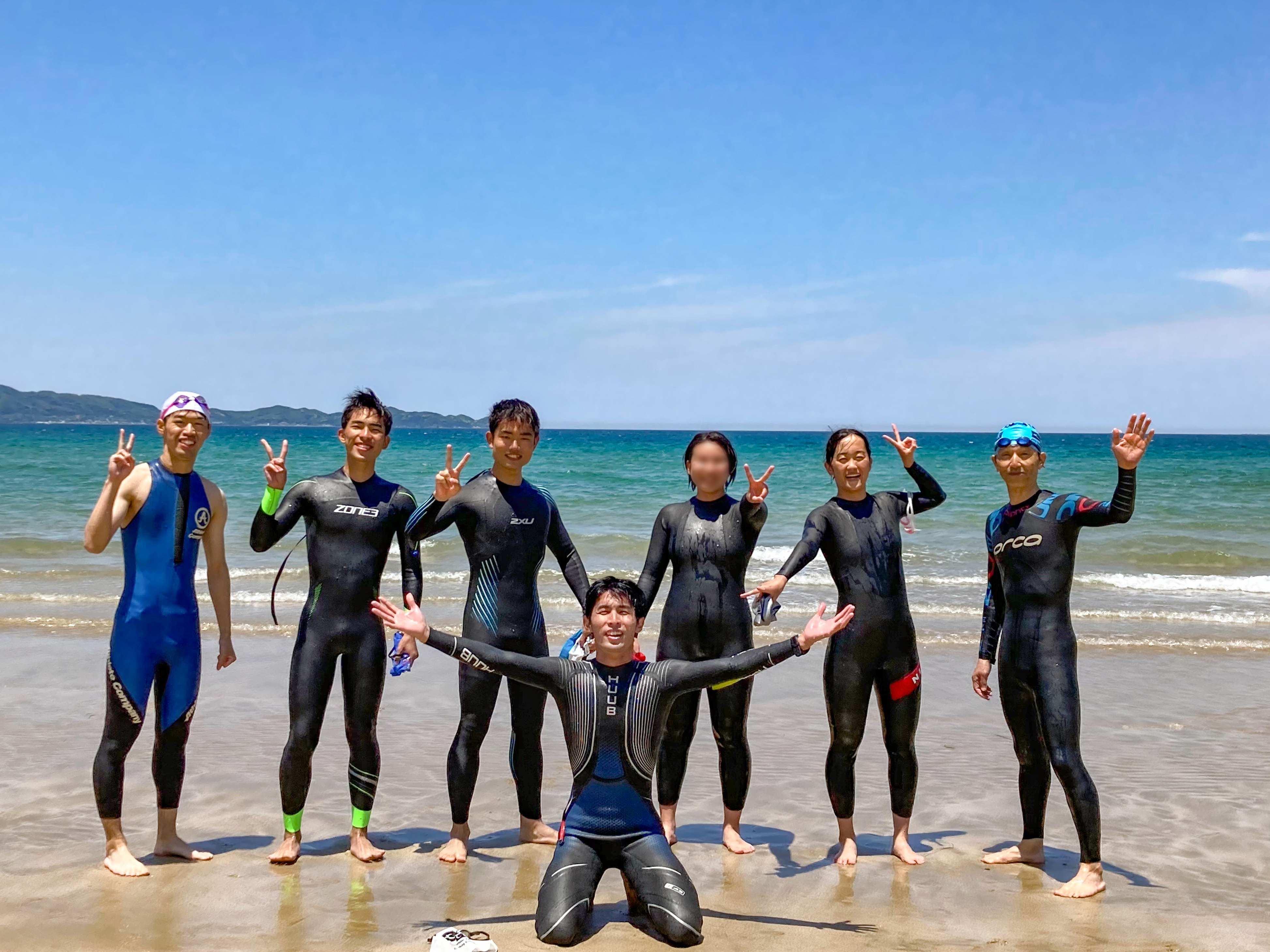 海スイムの練習場所（北斗の水くみ公園）